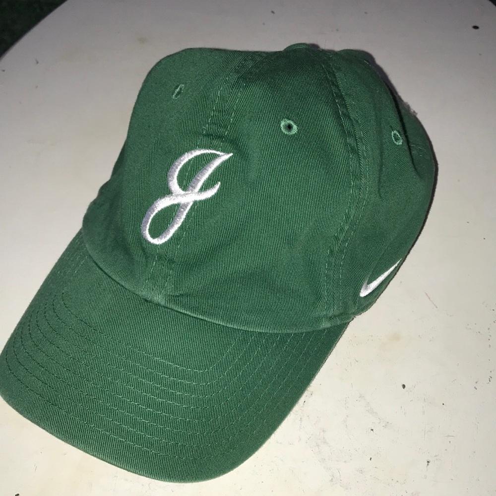 Nike Green Embroidered 'J' Cotton Baseball Cap